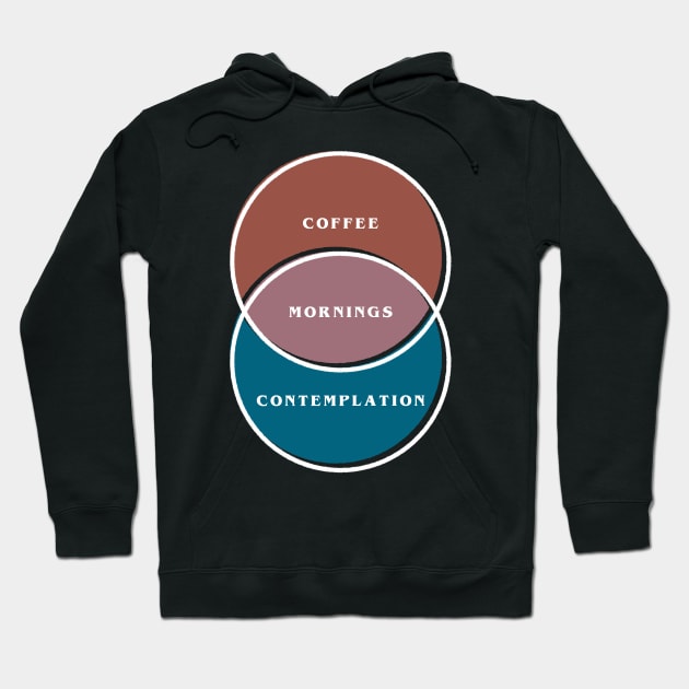 Stranger Things - Coffee & Contemplation Venn Diagram Hoodie by Coffee Hotline